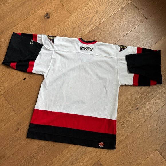 CCM NHL Ottawa Senators Embroidered Vintage 90s Hockey Jersey - Size M - Picture 4 of 15